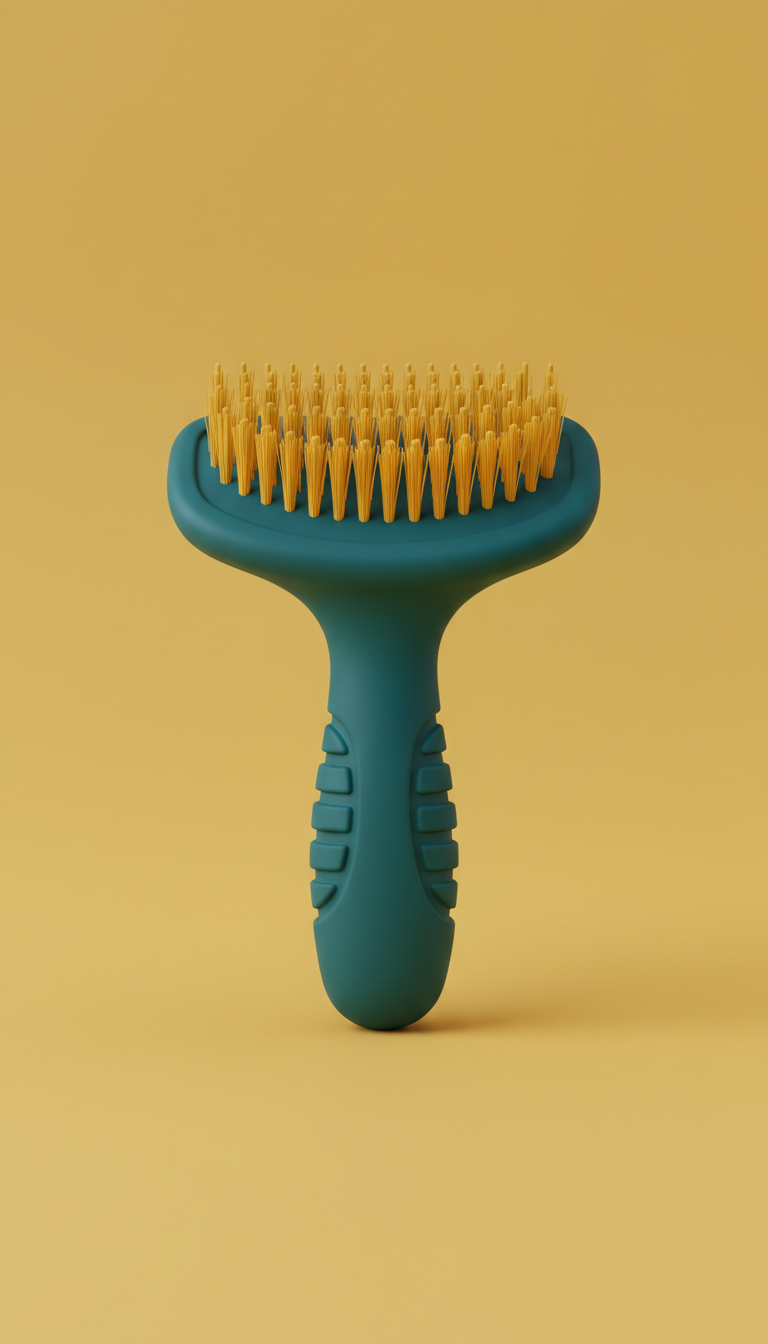 Easy-Grip Grooming Brush With Soft Bristles